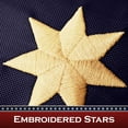 thumbnail image 4 of G128 Bennington Tea-Stained Flag | 2.5x4 Ft | Pole Sleeve Embroidered 420D Polyester - Embroidered Stars, Sewn Stripes, Brass Grommets, Indoor/Outdoor, Vibrant Colors, Quality Polyester, 4 of 9