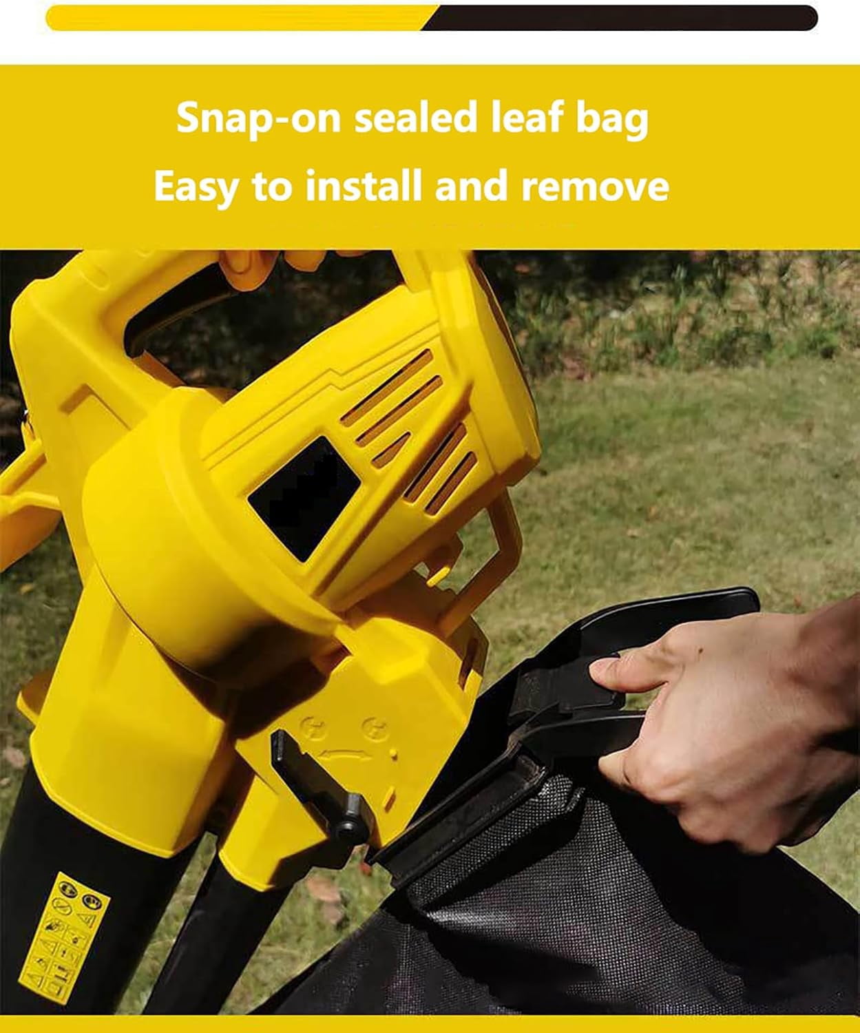 3000W 3-in-1 Vacuum Leaf Blower, Vacuum and Mulcher, 167 MPH, with Large 35L Capacity Collection Bag for Fine Mulching