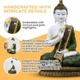 thumbnail image 3 of Seated Prayer Buddha Statue 11" Home Decoration Ornament, 3 of 6