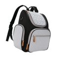 thumbnail image 2 of Bunblic Baby Diaper Bag Backpack Baby Essentials Travel Bag with Buckle Portable Large Capacity Side Pockets Water Resistant Nappy Bag Multicolor B, 2 of 8