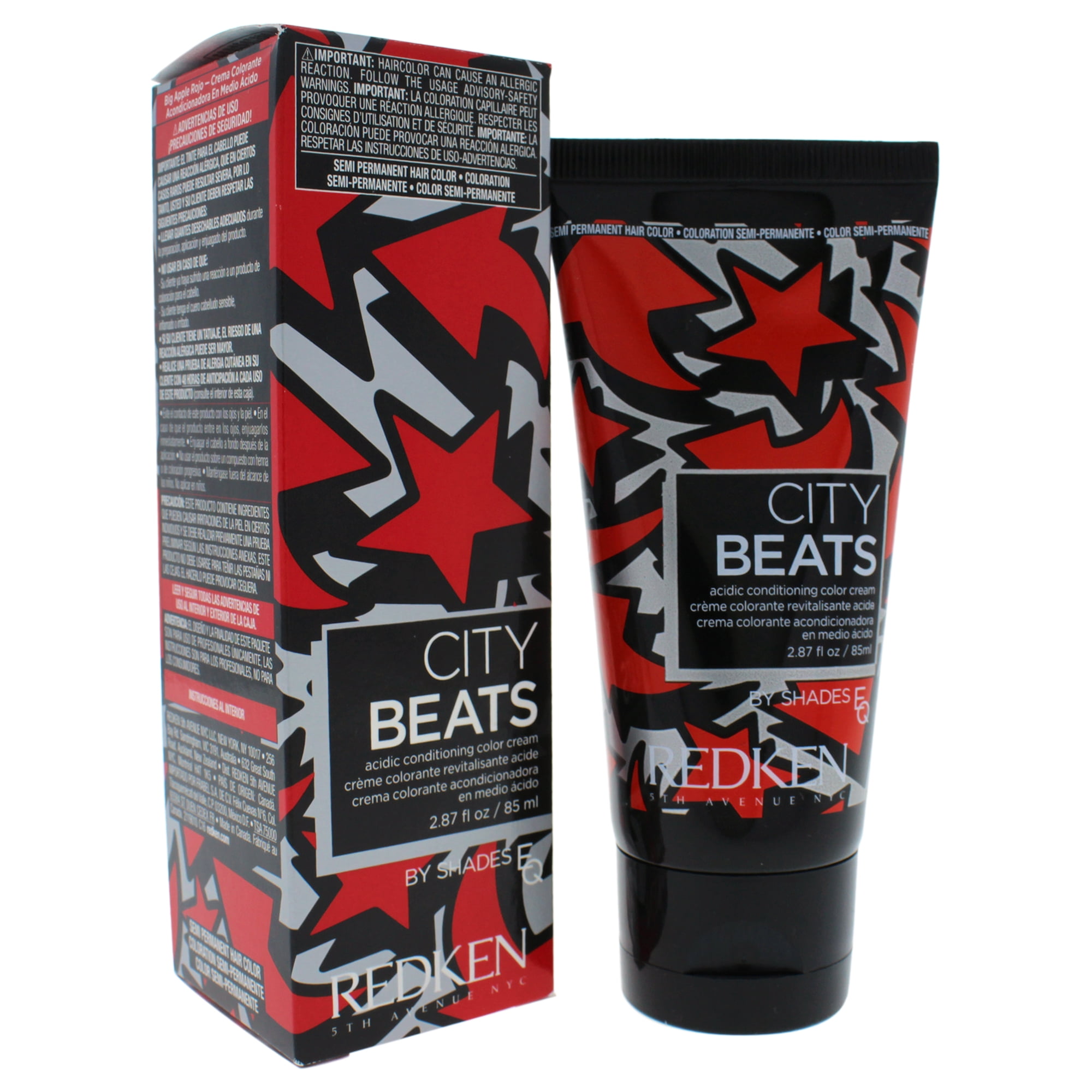 Redken City Beats By Shades EQ - Big Apple Red - 2.87 oz Hair Color