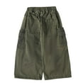 thumbnail image 5 of HXWCHs Boys' Trendy Spring Autumn Work Trousers for Sports and Casual Wear Comfortable Wide Leg Work Pants for Kids Spring Summer Autumn Versatile Durable Play Outfits Army Green 2-3 Years, 5 of 6
