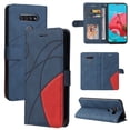 thumbnail image 1 of Compatible LG K51 Case, Leather Wallet Case Stand View Magnetic Clasp Book Flip Folio Phone Cover - Blue, 1 of 5