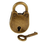BRYNNBERG Mini Padlock With Key Mini Bear Shape Padlock Vintage Antique Style Padlock