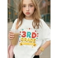 thumbnail image 1 of Young Boy's/Girls "Back To School Cotton Graphic Tees, Back To School Clothes Girls, Black Fun Shirt With School Theme, Gift For First Day of School, Playful, Funny, educational" Kids Cloth, 1 of 6