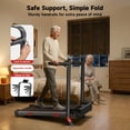thumbnail image 7 of RHYTHM FUN Walking Pad with Incline for Home, Foldable Treadmill with Adjustable Handle, 300 lbs Capacity, LED Display, No Installation, 7 of 7