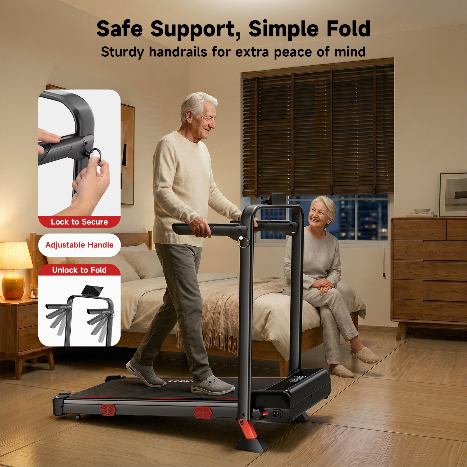 RHYTHM FUN Walking Pad with Incline, Foldable photo 7