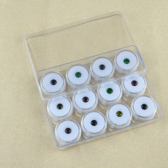 Loose Diamond Plastic Capsule Storage Box Jewelry Gem Beads Display Case Holder
