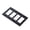 Black, variant on Buster + Punch NPL-073595 Wall Plates Quadruple Rocker Switch Outlet - Silver