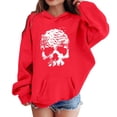 thumbnail image 2 of Girls Halloween Print Hoodie Long Sleeve Casual Pullover Top For Kids, 2 of 4