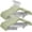 Pale Green, variant on 50-Pack Pants Hangers, 16.7-Inch Long Velvet Hangers with Adjustable Clips, Heavy-Duty, Non-Slip Skirt Hangers, Space-Saving for Pants, Skirts, Coats, Dresses, White UCRF012W50