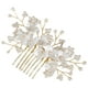thumbnail image 4 of Peineta de flores de perla para el cabello, peineta para boda, peineta para novia, peineta lateral decorativa para el cabello, 4 of 5
