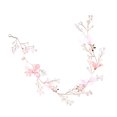 thumbnail image 2 of Bridal Pink Cloth Flower Headband Wedding Pearl Crystal Beads Headpiece Accesorios para el cabello para la decoración Party Jewelry, 2 of 4