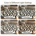 thumbnail image 7 of ODIKA 5'x7' Ultra-Soft Area Rug, Black Cream Geometric Contemporary Abstract Mid Century Interlocking Arch Knot Design Washable, Bare feet friendly, Silk-Touch for Bedroom Home office, 7 of 7
