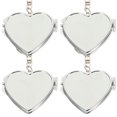 thumbnail image 1 of PENGXIANG 4Pcs Mini Heart Mirror Keyring Folding Metal Mirror Key Chain Pendant Ornament, 1 of 6