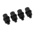 thumbnail image 2 of Almencla 5-6pack 4x Motorcycles ATV Black Nylon License Plate Frame Fastening Bolts 6 Pcs, 2 of 8