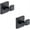Black, variant on MOKIUER Modern Square Towel Hooks with Installation Accessories Included, Brushed Nickel, 2 Count