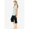 thumbnail image 2 of Dreams & Co. Plus Size 2-Piece Capri PJ Set, 2 of 5