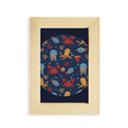 thumbnail image 1 of Deep Sea Cuttlefish Jellyfish Crab Desktop Display Photo Frame Picture Art Painting 5x7 inch, 1 of 3