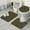 Black Sunflower Leaf, variant on Black Leopard Sunflower Pattern Bathroom Rugs Sets 3 Piece,Toilet Cover Set,Absorbent Non Slip Bathroom Mats Sets with U-Shaped Contour Rug Toilet Rug Set