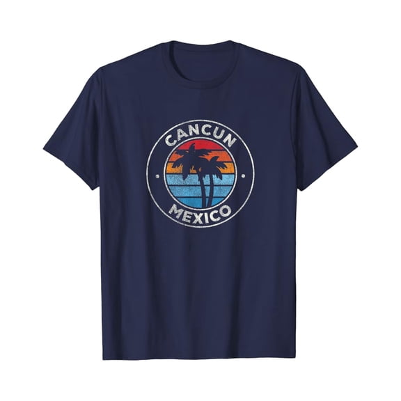 Cancun Mexico Vintage Graphic Retro 70s T-Shirt