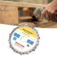 thumbnail image 2 of Wood Carving Chain Disc, 14 Teeth Anti-Kickback Replacement Chain Angle Grinder Chain Disc, For Cutting 100/115 Angle Grinder, 2 of 8
