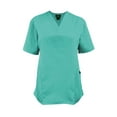 thumbnail image 4 of M&M SCRUBS Women Scrub Set V-Neck Medical Scrub Tops and Drawstring Pants - Pack of 12 Set (Sergical Green, Small), 4 of 7