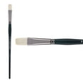 thumbnail image 2 of Creative Mark Imperial Professional Chungking Hog Bristle Brush - Flat # 10, Handmade Long Handle Oil Paint Brushes for Artists, Nickel-Plated Brass Ferrules, Stiff Yet Soft Natural Bristles, 2 of 7