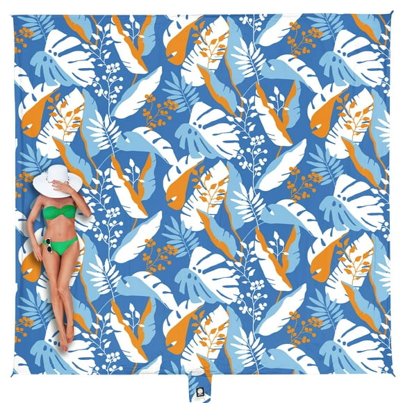 Manta de playa WEKAPO impermeable a prueba de arena 275 x 245 cm