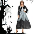 thumbnail image 2 of FYEGRE Gothic Witch Dress Elegant Halloween Party Attire with Lace Up Corset and Gown Design for Women Black L, 2 of 3