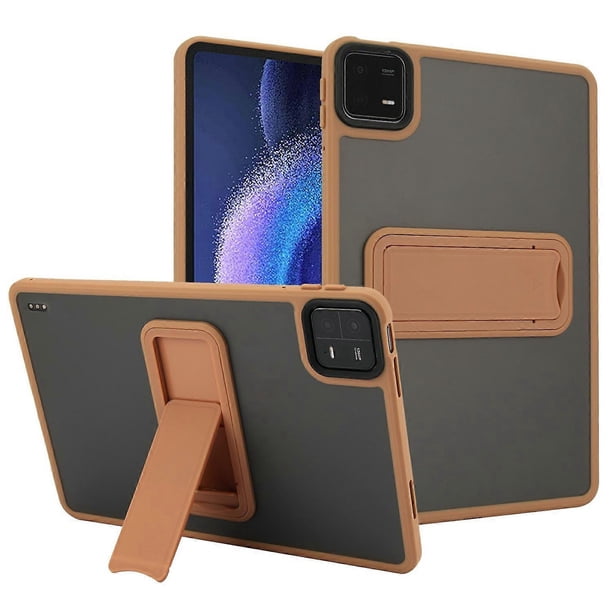 For Xiaomi Pad 6 Pad 6 Pro Case with Kickstand TPU + PC Skin-Touch Tablet Cover - Grey