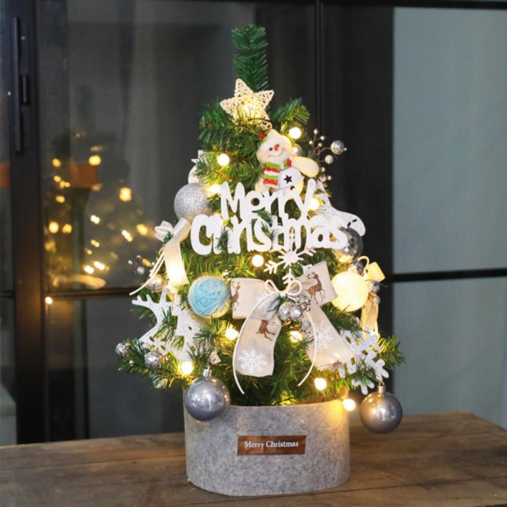 Pretty Comy 60cm Small Christmas Tree Mini Desktop Decoration Tree for