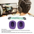 thumbnail image 3 of Almohadillas de espuma viscoelástica Con Correas para la Cabeza, Almohadillas de Malla Transpirable de Alta DensiDad de Repuestato parauriculares inalámbricos para juegos G733,, 3 of 7