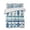 white, variant on Quilts Full Size, Lake Paddles Soft Comforter Bedding Set for Bed, Summer Watercolor Teal Blue Striped Lightweight Quilted Bedspread with Pillow Cover(2 Pieces) for All Season, 78x90 Inch