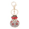 thumbnail image 1 of Bolsa de cristal de de imitación Colgante Bolsas de dinero Colgante Llavero Llavero Gancho Titular Rojo, 1 of 2