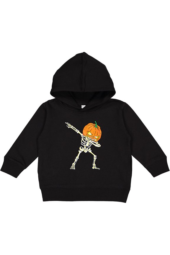 Halloween Dabbing Great Pumpkin Skeleton Toddler Hoodie