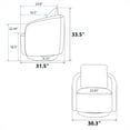 thumbnail image 3 of 30.3"W Swivel Barrel Accent Chair, Comfy Round Single Sofa Chair, 360 Degree Club Chair Lounge Armchair for Living Room Bedroom, 3 of 8