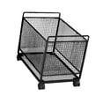 thumbnail image 3 of YWMJZEU Rolling Cart with Wheels Book Bin Under Desk Utility Cart Iron Basket for School Black, 3 of 9