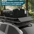 thumbnail image 5 of Yeshouse Roof Rack Cargo Basket, Upgraded 64"x 39"x 6" Fence Car Roof Basket with Extension, Heavy Duty 200 Lbs Capacity Roof Cargo Basket for SUVs, Trucks, Vehicles, 5 of 7