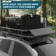 thumbnail image 3 of QinaQin Canastilla universal para techo de 64 x 39 pulgadas, capacidad de 200 lb, con extensión, diseño antirruido y abrazaderas de instalación rápida para auto, SUV o camioneta, 3 of 7