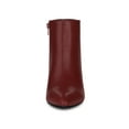thumbnail image 6 of BLISSFUL STEP Women's Side Zip Pointy Toe Stiletto Heel Ankle Boots, 6 of 6