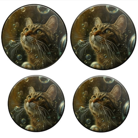 

Bahomeck Electric Stove Burner Covers Set Of 4 Painting Of Shiny Cat In Bubbles Metal Gas Stove Burner Covers Protecting Gas Stoves 8 Inch And 10 Inch
