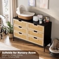 thumbnail image 5 of Eastvita Commode Moderne Noire en Bois, une Unité de Rangement Pratique, 5 of 5