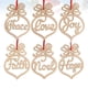 thumbnail image 4 of 6 unids De Madera Colgante de Navidad Joy Alegría Fe Noel Love Hope Diseño Colgantes de Navidad Árbol de Navidad Decoración de Año Nuevo, 4 of 5