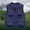 Dark Blue, variant on Men's Casual Lightweight Outdoor Fishing Work Safari Travel Photo Cargo Vest Jacket Multi Pockets Yellow