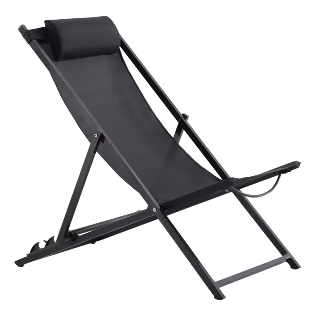 Silla Camastro Plegable Recinable y Portatil para Jardín Playa Alberca NATERIAL CRUZ