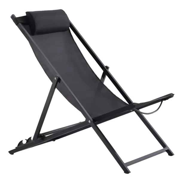 Silla Camastro Plegable Recinable y Portatil para Jardín Playa Alberca NATERIAL CRUZ