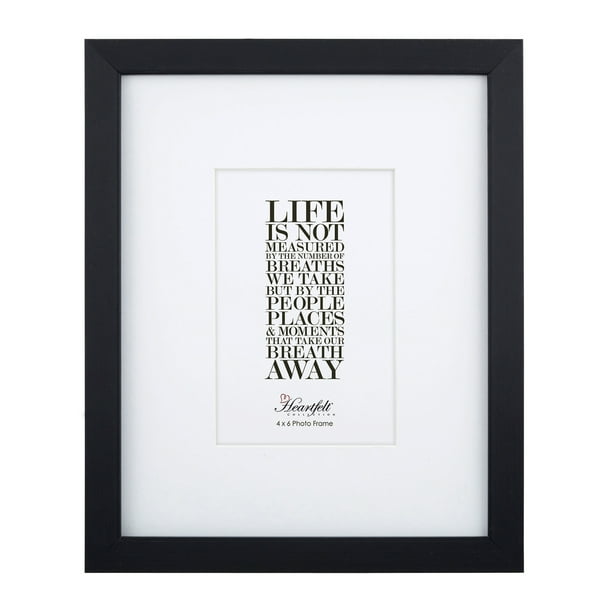 9" x 11" Contemporary Black Plastic Frame