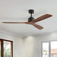 thumbnail image 4 of Sofucor Ceiling Fan without Lights, 60 Inch Low Profile Flush Mount Mordern Wood Ceiling Fan with Remote, 4 of 11