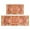Bohemian Farmhouse Orange, variant on 2 Piece Bohemian Farmhouse Orange Vintage Rug Kitchen Rug Set, Decor Kitchen Rugs, Absorbent Non-Slip Washable Floor Mats, Home Indoor Runner Rugs 17"x47" 17"x30"